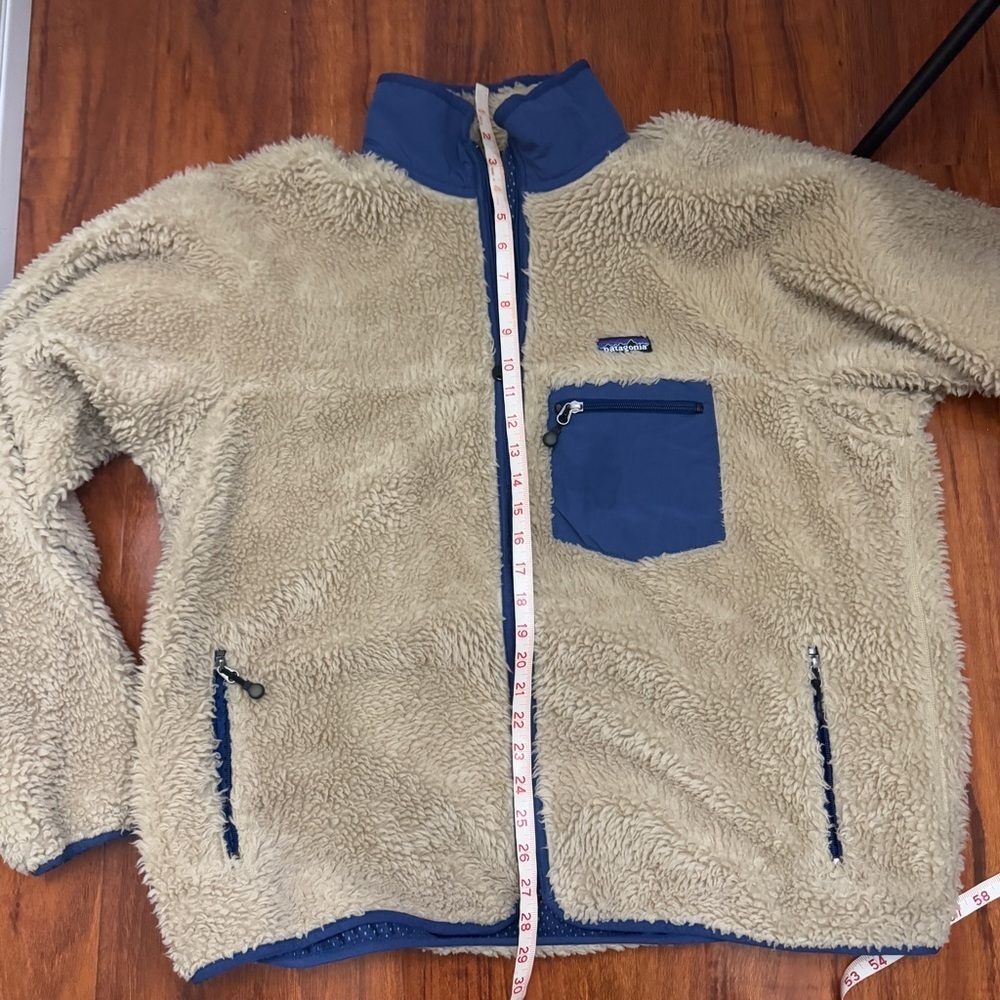 Patagonia Vintage Deep Pile Fleece Oatmeal Size XL - Picture 9 of 10